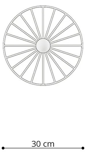 Lampada da soffitto nera ø 30 cm Soho - Sollux