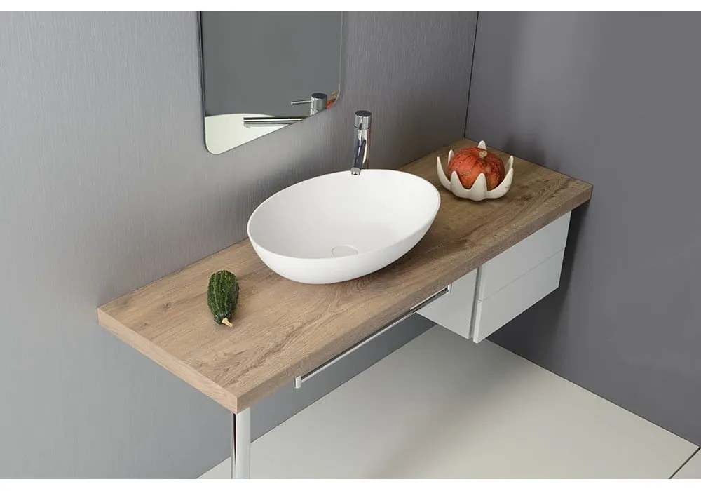 Lavabo in ceramica bianca , 60 x 40 cm Thin - Sapho