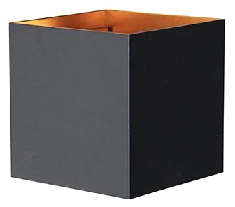 Applique da esterno nera con doratura incl. LED 2 luci IP54 - Edwin