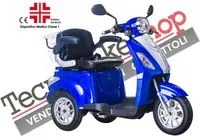 Scooter Z-TECH ZT-15-D polliciTRILUX PLUS pollici 3 RUOTE Diffperenziale per Disabili e Anziani colore Blu