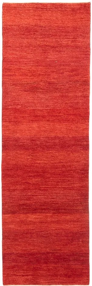 Gabbeh Tappeto 80x250 Rosso (Iran) Annodato A Mano