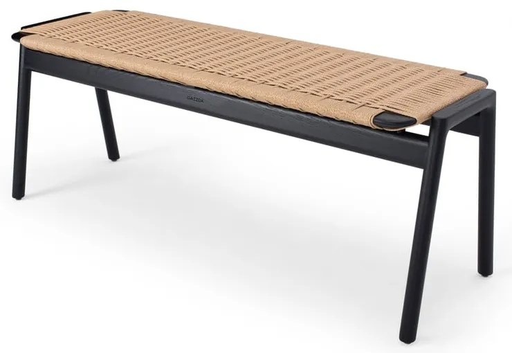 Panchina nera/di colore naturale Klupa – Gazzda