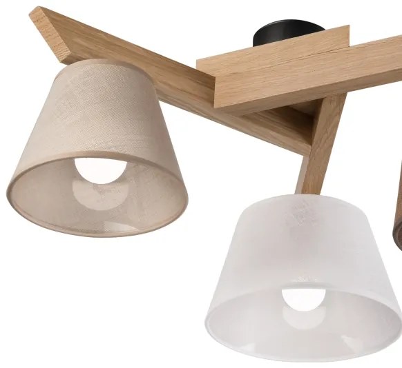 Brilagi - LED Lampadario a plafone ANTHONY 3xE14/40W/230V quercia