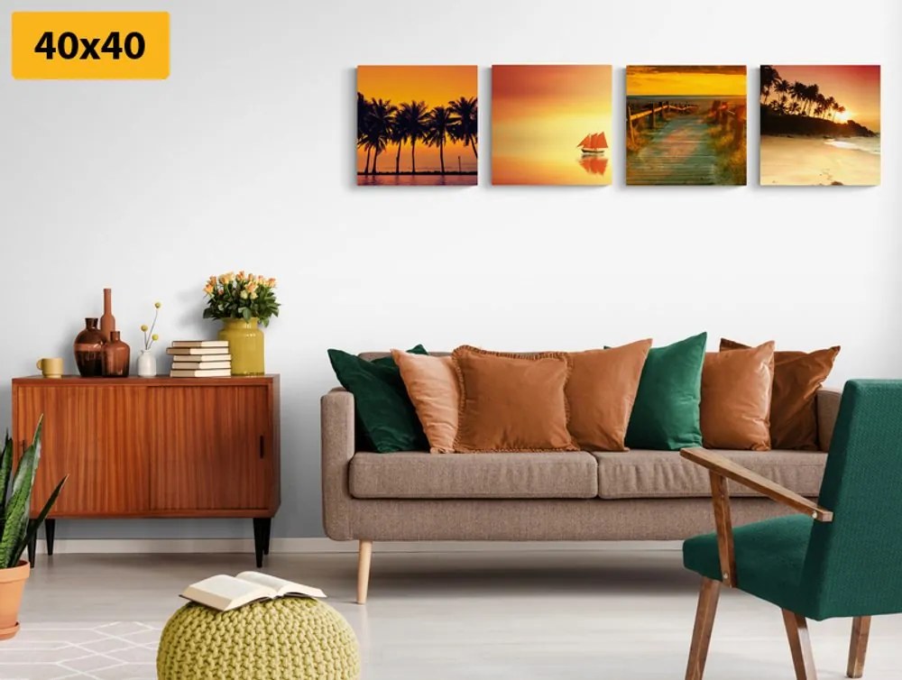 Set di quadri – Bellezza del paesaggio marino