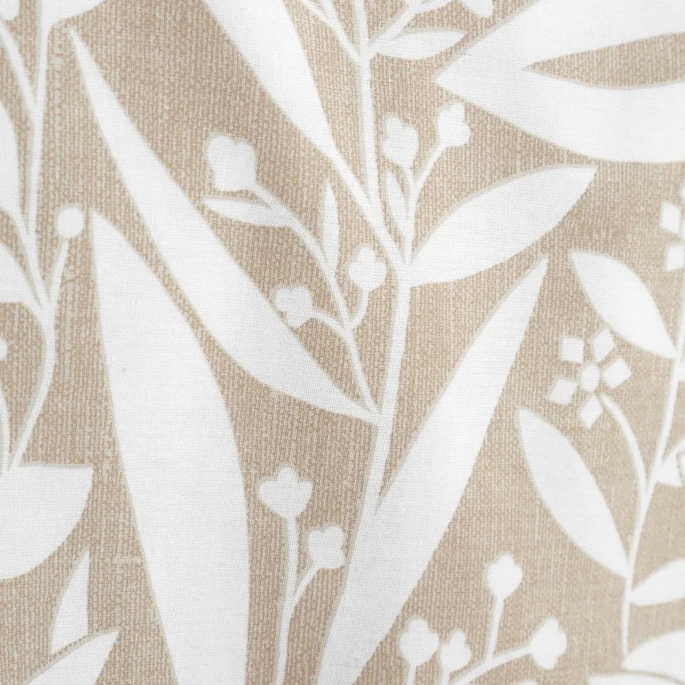 Biancheria da letto marrone chiaro per letto singolo 135x200 cm Sorrel Leaves – Catherine Lansfield