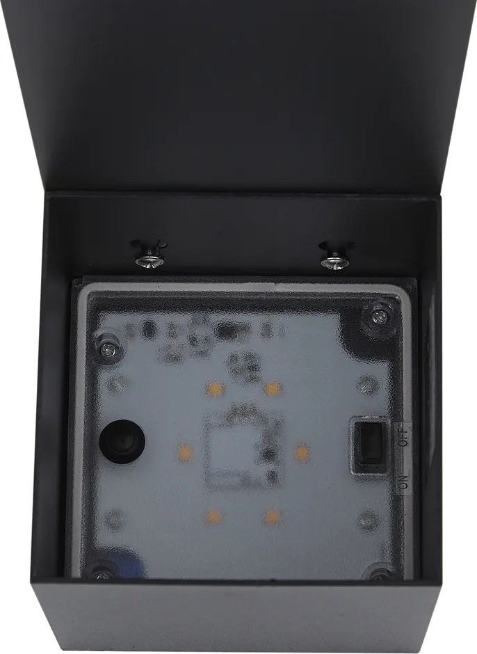Lampada da esterno nera 65 cm con LED IP64, luce soffusa e solare - Charlene