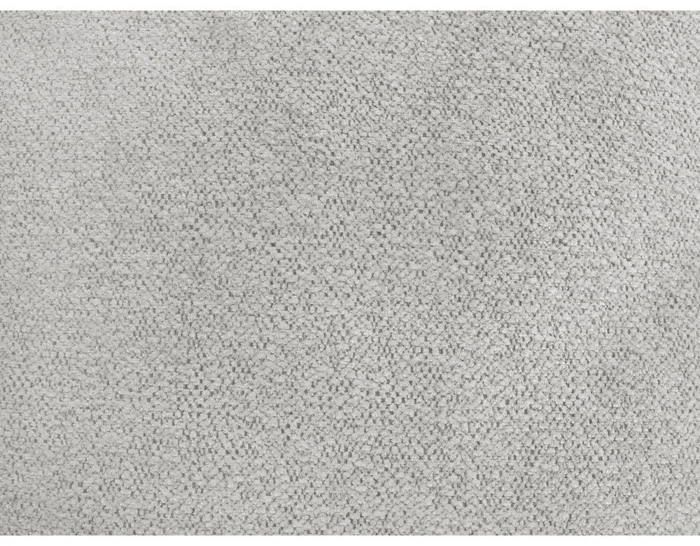 Poggiapiedi grigio chiaro con rivestimento in ciniglia Roxelane – Bobochic Paris