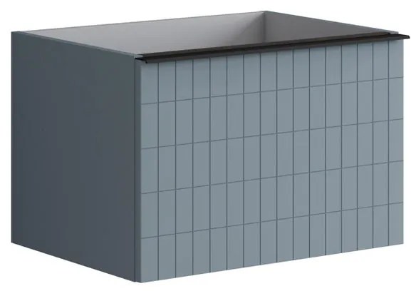 Mobile da bagno sotto lavabo L 60 x H 40 x P 45.5 cm indaco, 2 cassetti Pixel grid