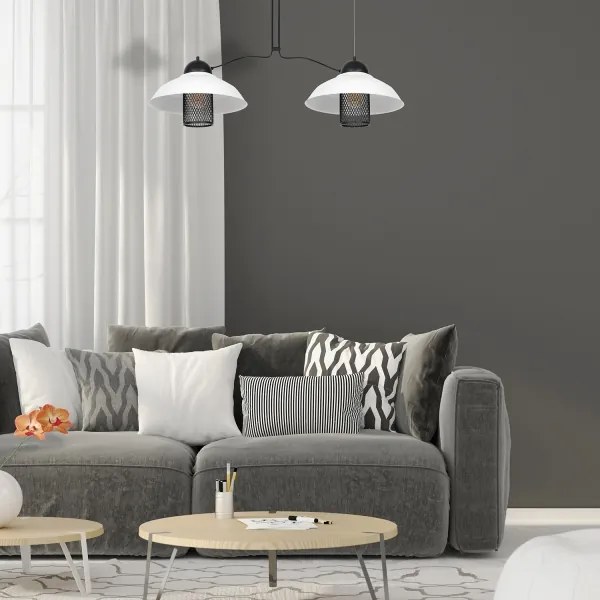 Lampadario a sospensione con filo BJORN 2xE27/60W/230V