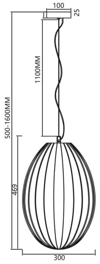 Lampadario a sospensione con filo BRAGA 1xE27/60W/230V grigio