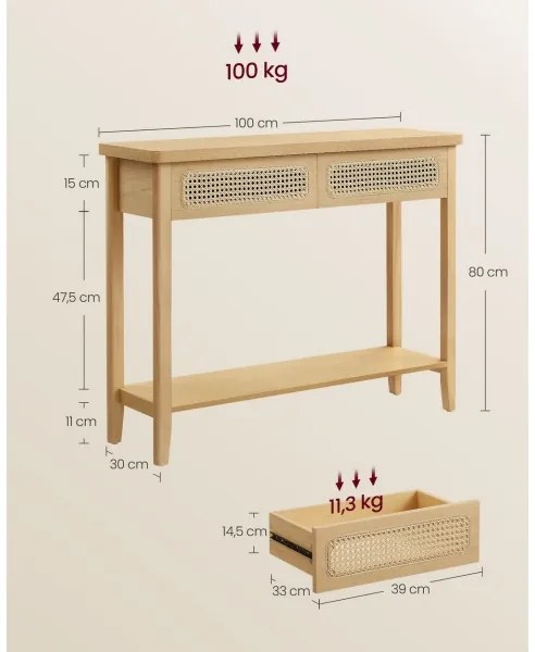 Tavolino d'appoggio FALKO marrone