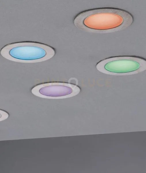 Kit 6 segnapassi a incasso calpestabili led rider acciaio dc12v 0,6...