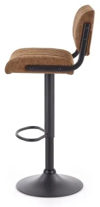 Sgabello 109x46 cm nero/marrone