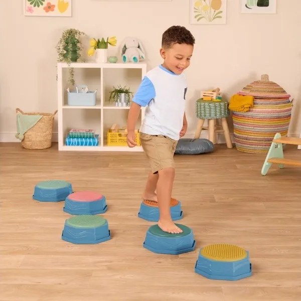 B-Toys - Pietre di equilibrio per bambini BALANCE &amp; HOP 6 pezzi