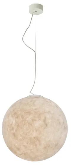 In-es.artdesign -  Lampada a sospensione Luna 2  - Lampada a sospensione. Made in Italy per te. Una luna sospesa realizzata in Nebulite®, materiale particolarmente luminoso.