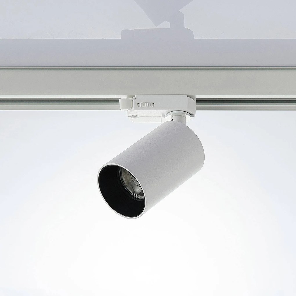 Arcchio faretto da binario Brinja, bianco, Ø 6 cm, trifase, GU10