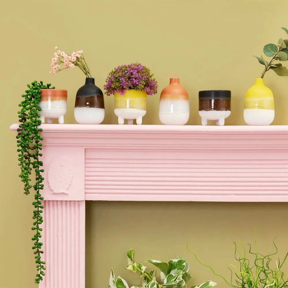 Vaso in gres giallo Mojave - Sass & Belle