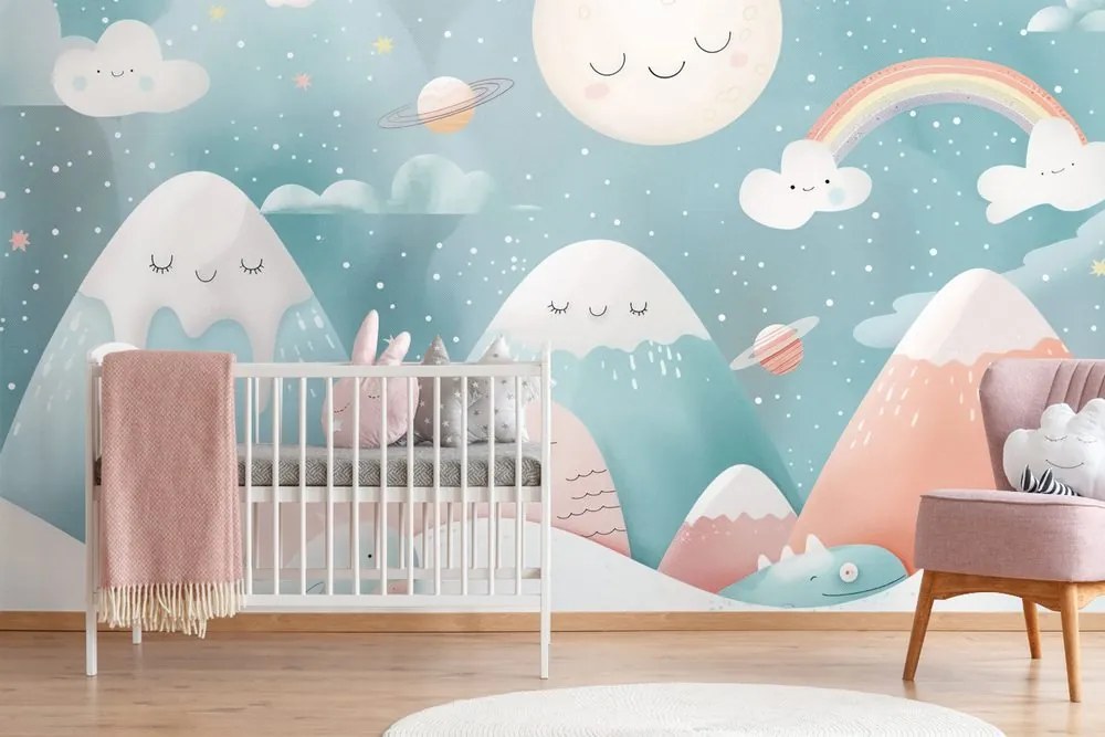 Carta da parati – Paesaggio da sogno per bambini