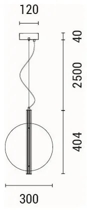 Lampadario LED a sospensione con filo LED/12,6W/230V 3000K