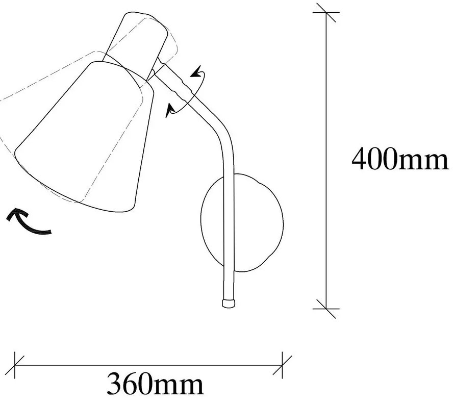 Lampada da parete dorata ø 15 cm Kem – Opviq lights
