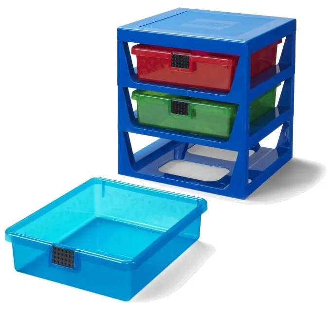 Organizer per giochi da bambini blu scuro in plastica 35x33x38 cm Storage – LEGO®