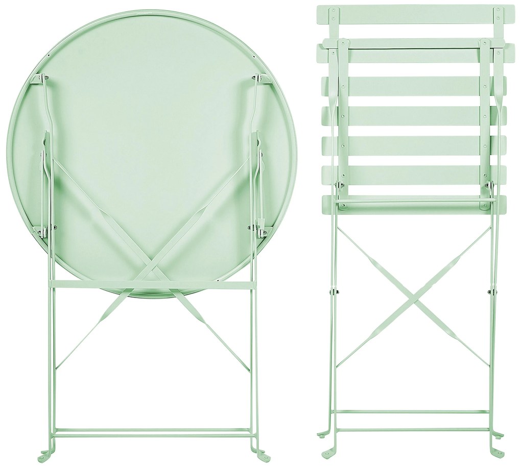Set da balcone acciaio menta FIORI Beliani