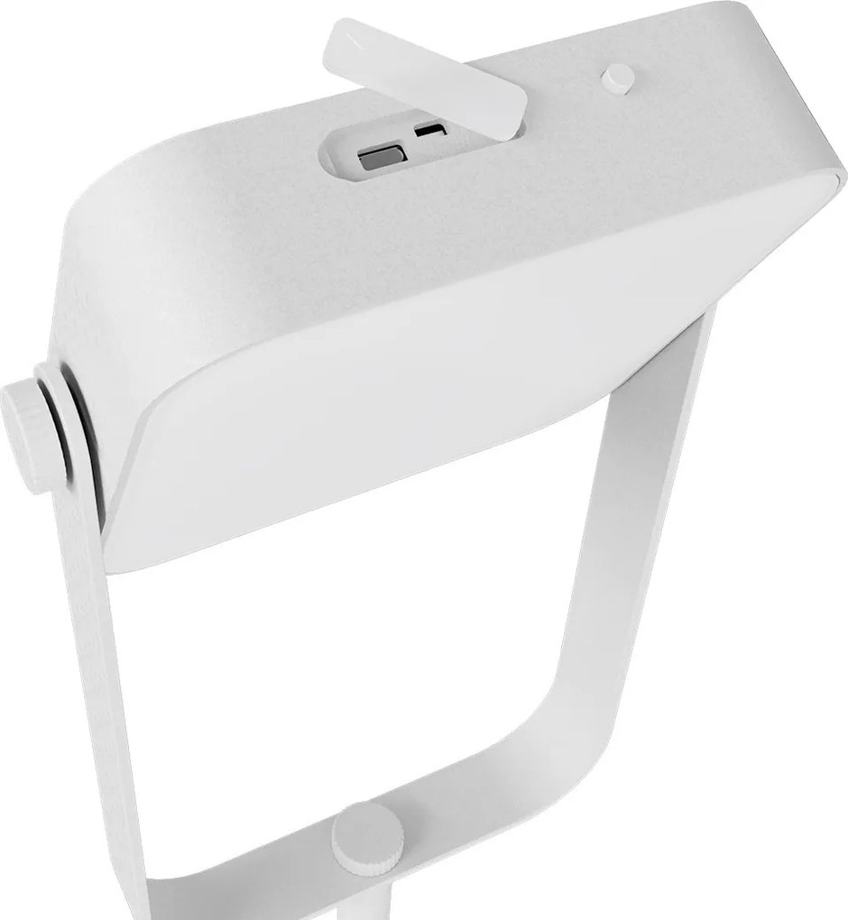 Piantana Solare in alluminio 120cm Ricaricabile USB-C - Bianca Colore Bianco Naturale 4.000K