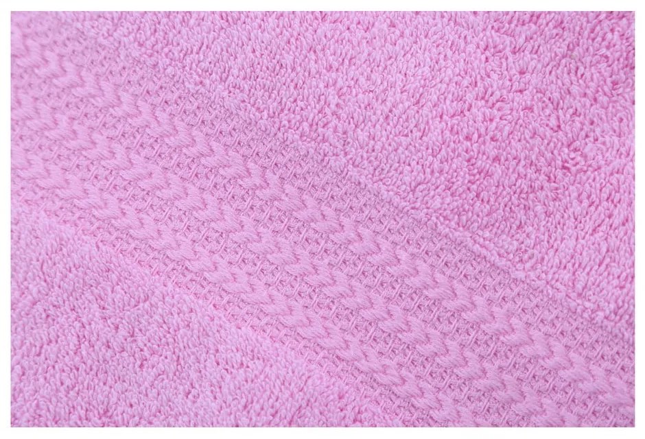 Asciugamano rosa in puro cotone, 30 x 50 cm - Foutastic