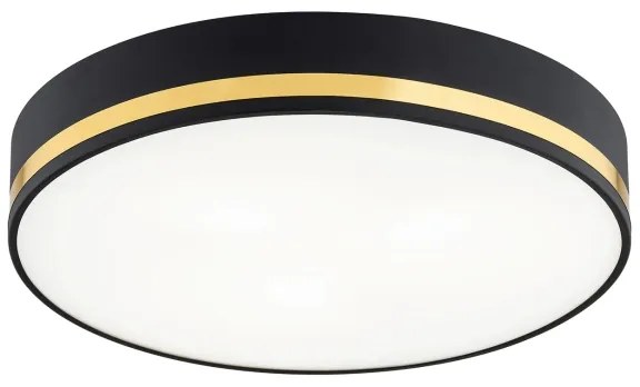 Argon 7040 - Plafoniera AMORE 2xE27/15W/230V diametro 25 cm nero/oro