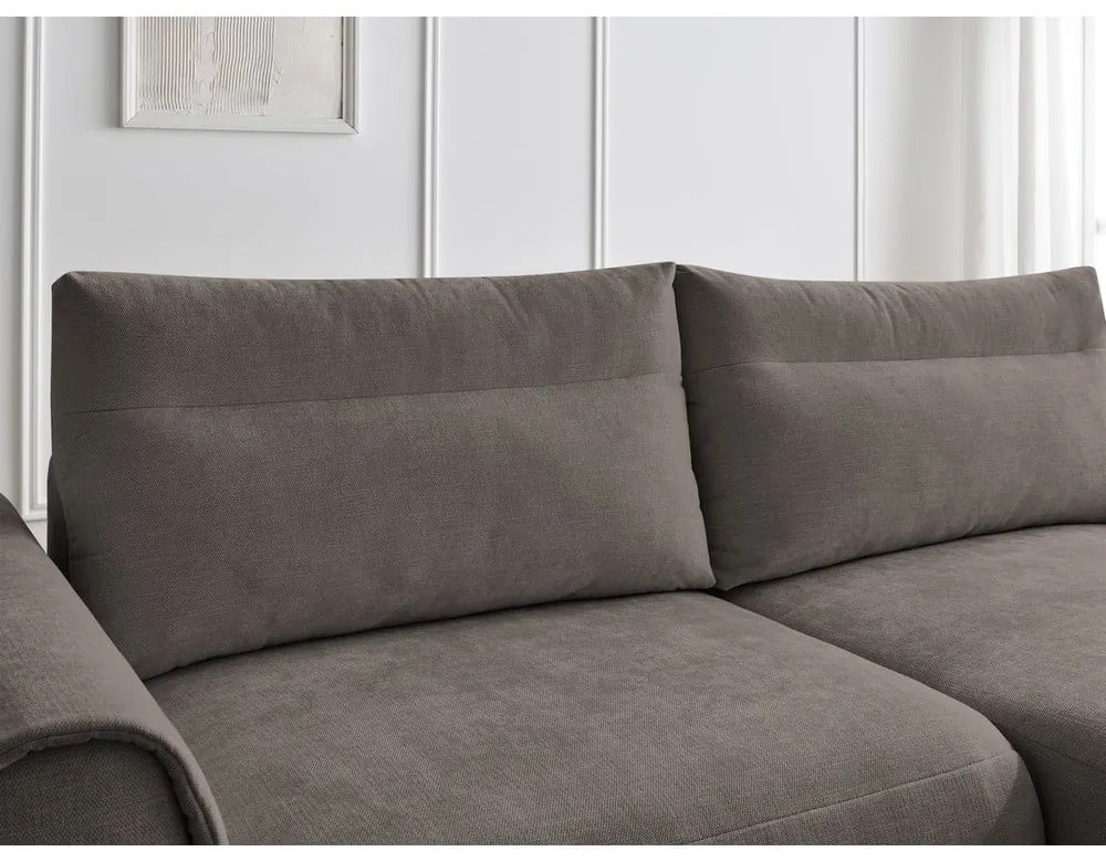 Divano angolare marrone Aden – Bobochic Paris