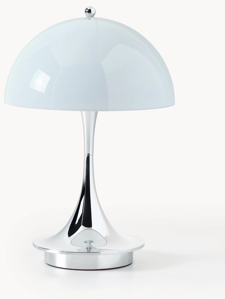 Lampada da tavolo portatile a LED con luce regolabile Panthella, alt. 24 cm, design Verner Panton