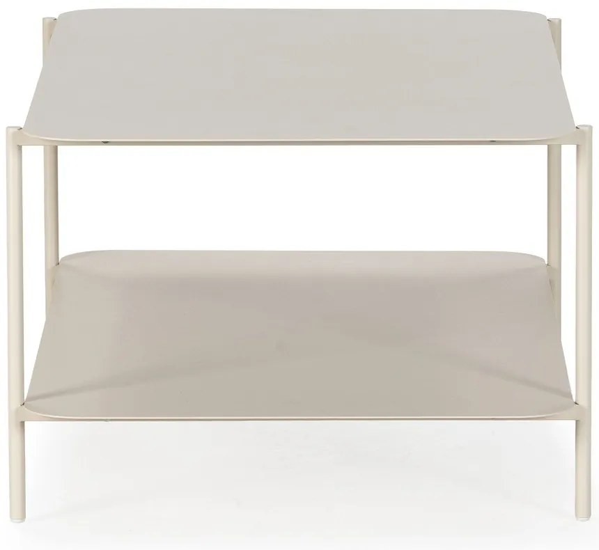 Tavolino da salotto color crema in metallo 58x90 cm Beatrix – MOME