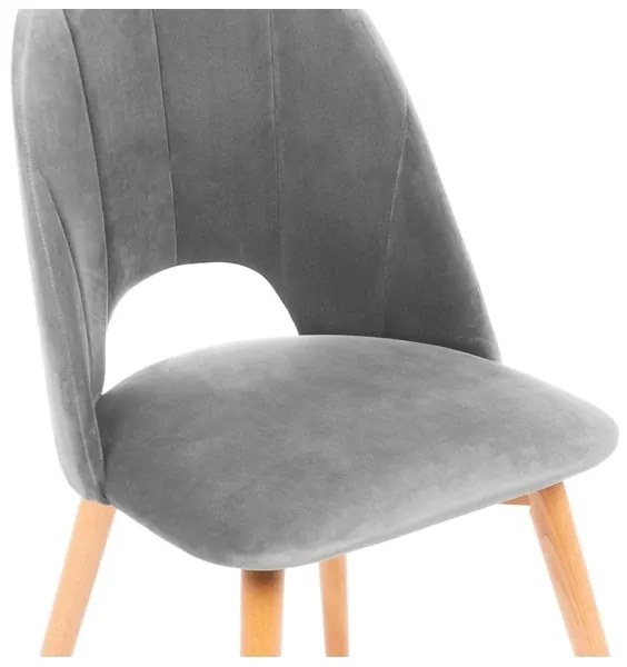 Sedia da pranzo TINO 86x48 cm grigio/faggio