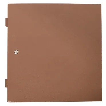 Applique Line Design E27 Mattone Ruggine Corten IP65 Antiabbagliamento Base E27