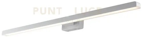 Applique led lancer bianca fissaggio parete e specchio 13w 1000lm 4...