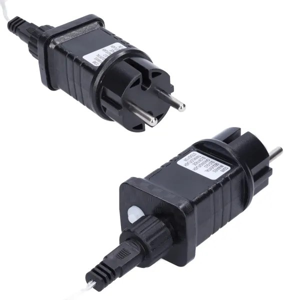 Solight 1V401-WW-LED Tenda luminosa per esterni 360 LED, 8 funzioni, 15 m, IP44, bianco caldo