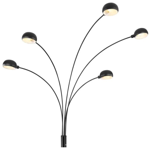 Globo 58228NB - Lampada con piedistallo SEYMOUR 5xE14/40W/230V nero