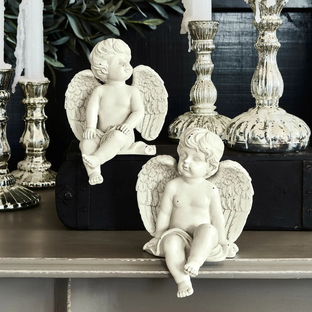 LOBERON Coppia di angioletti decorativi Starlight