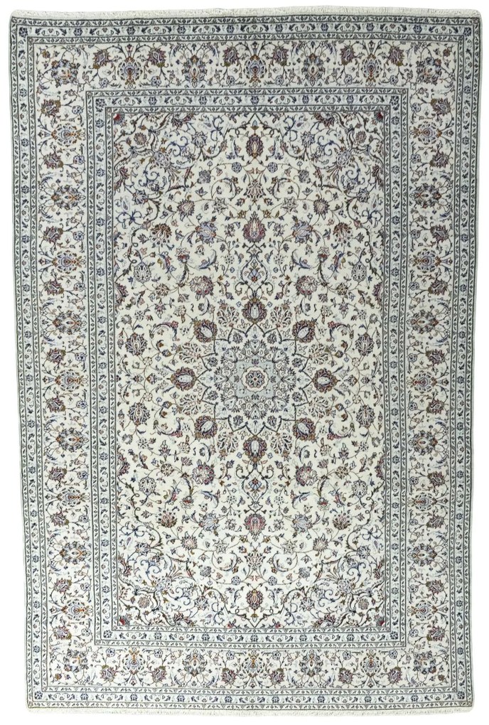 Kashan Tappeto persiano 350 x 230 Beige (Iran) Annodato A Mano