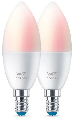 SET 2x Lampadina LED RGBW dimmerabile C37 E14/4,9W/230V 2200-6500K Wi-Fi - WiZ
