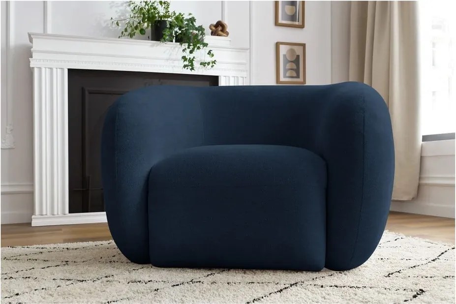 Poltrona in blu scuro Celine – Bobochic Paris