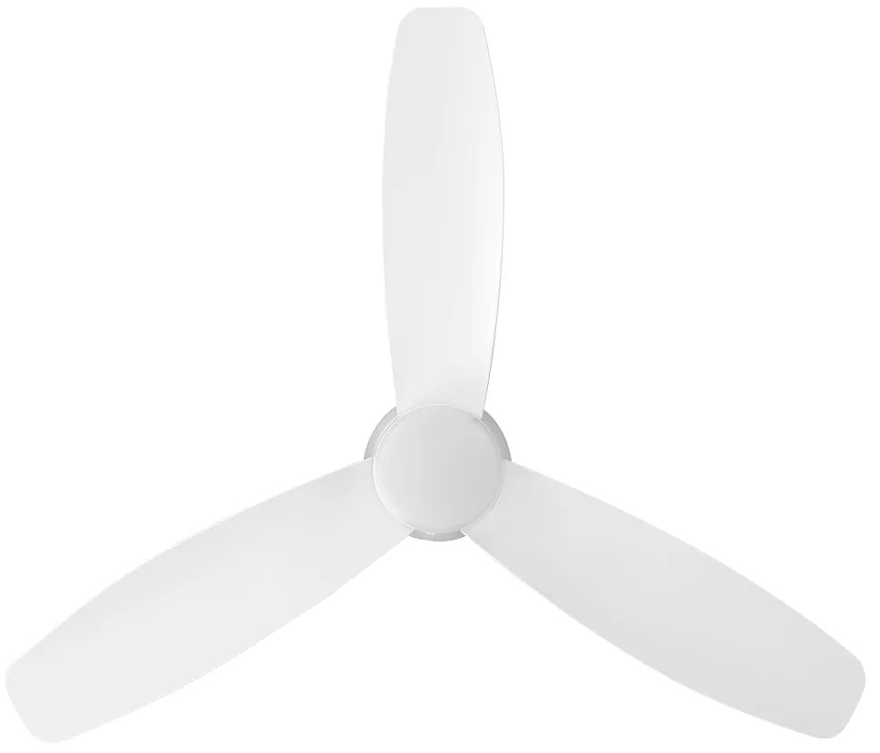 Ventilatore Bavaro 1 Acciaio Bianco Opaco E Acrilico Bianco Led 12W 4300K