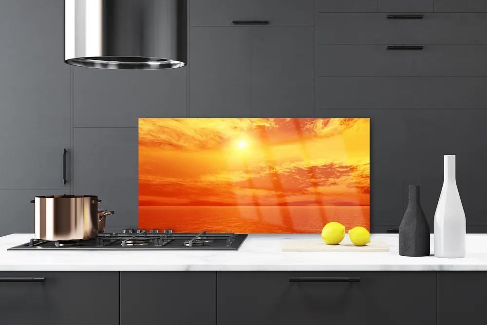 Rivestimento parete cucina Il sole, il mare, il paesaggio 100x50 cm