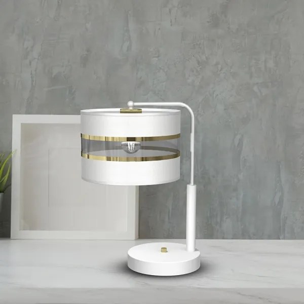 Lampada da tavolo ULTIMO 1xE27/6W/230V bianca