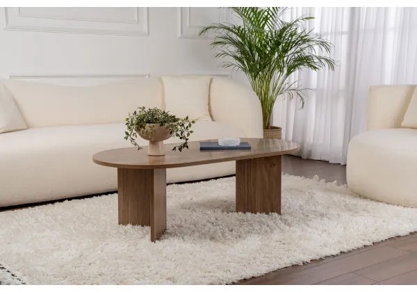 Tavolino da salotto NEL in noce