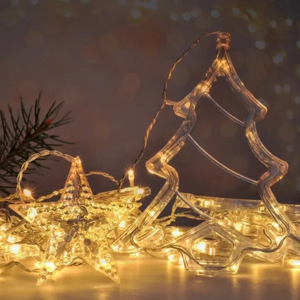 Brilagi - Tenda da esterno natalizia LED 138xLED/8 funzioni 5m IP44 bianco caldo