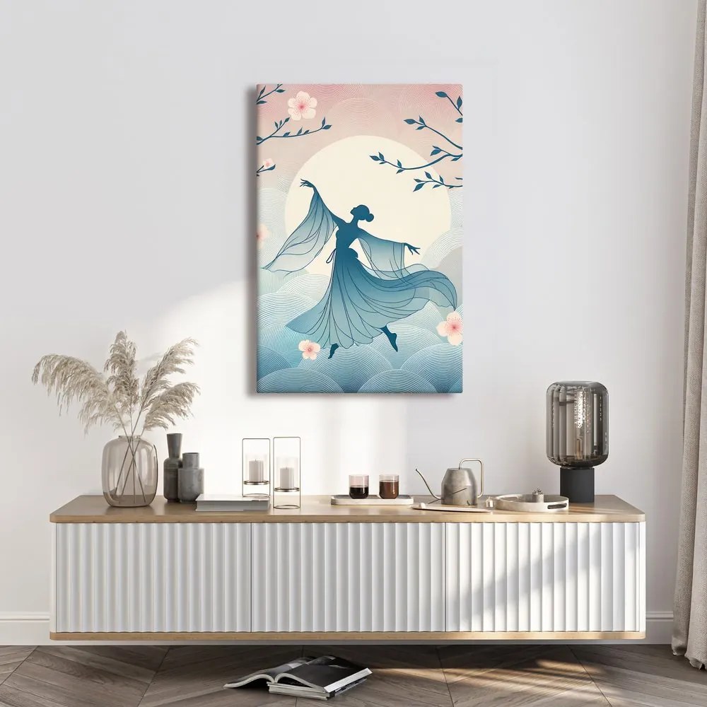 Quadro su tela – Danza elegante in un mattino floreale