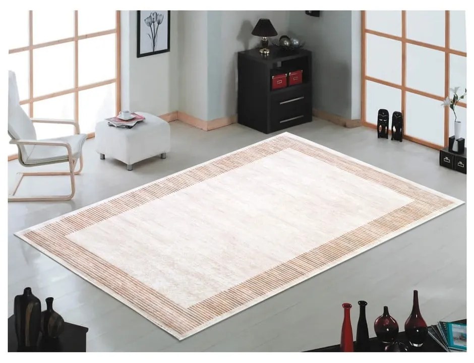 Tappeto marrone e beige Ruto, 80 x 150 cm Hali - Vitaus