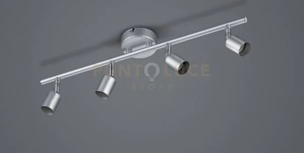 Paris senza lampadina barra 4 luci alluminio attacco gu10 l. 50cm