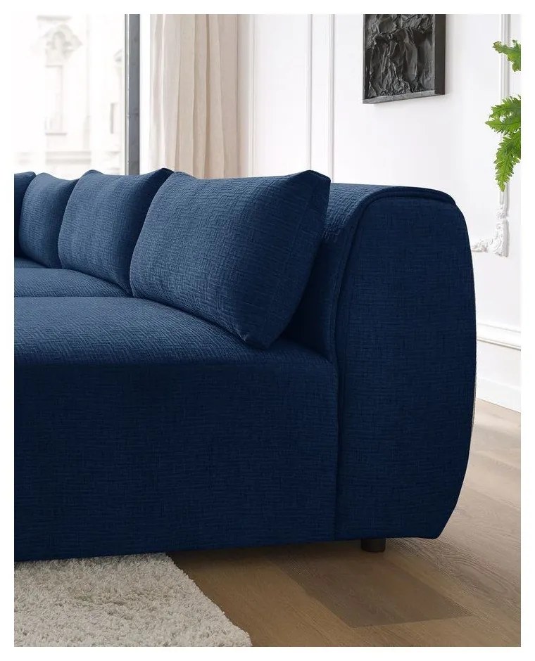 Divano angolare blu scuro (variabile) Jeanne - Bobochic Paris